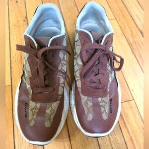 Coach Brown Leather Sneakers